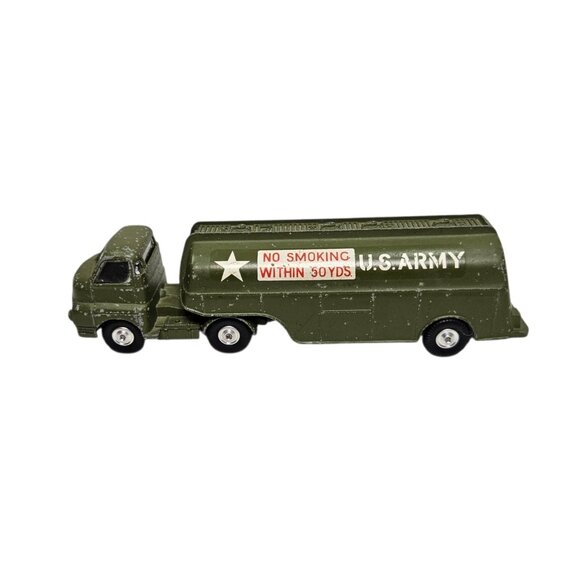 Corgi Big Bedford Tractor Unit US Army Tanker Truck Military Diecast Green 7.5" - Picture 3 of 13